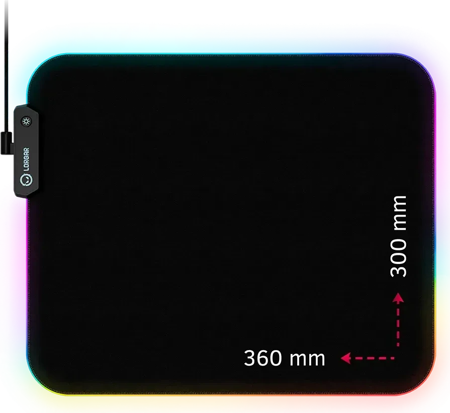 Коврик для мыши LORGAR Steller 913 RGB, 360x300mm