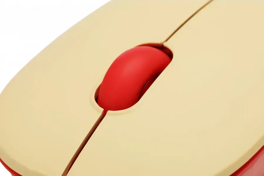 Мышь Acer OMR205, оптическая, 1200DPI, беспроводная, розово-бежевая — 3