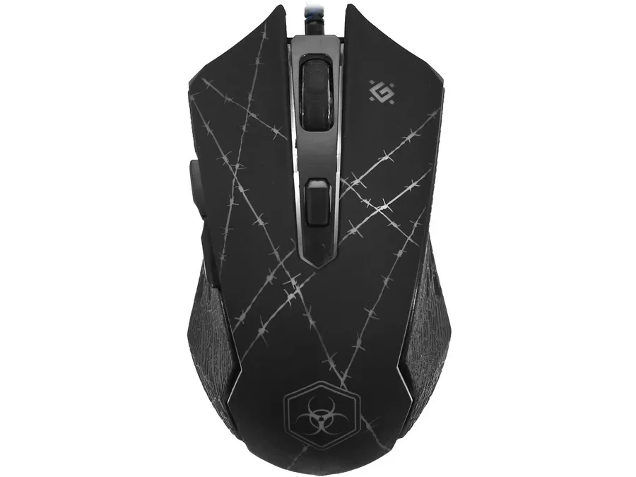Мышь Defender Forced GM-020L, Black, Wired, Gaming, Optical, 3200dpi, Backlight, USB + коврик