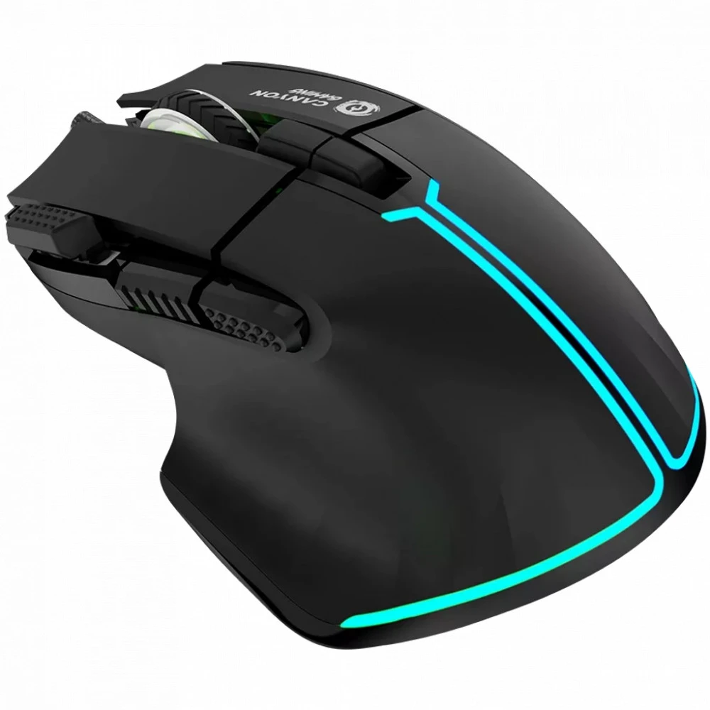 Мышь CANYON Fortnax GM-636 RGB, 9 кнопок, проводная, черная — 3
