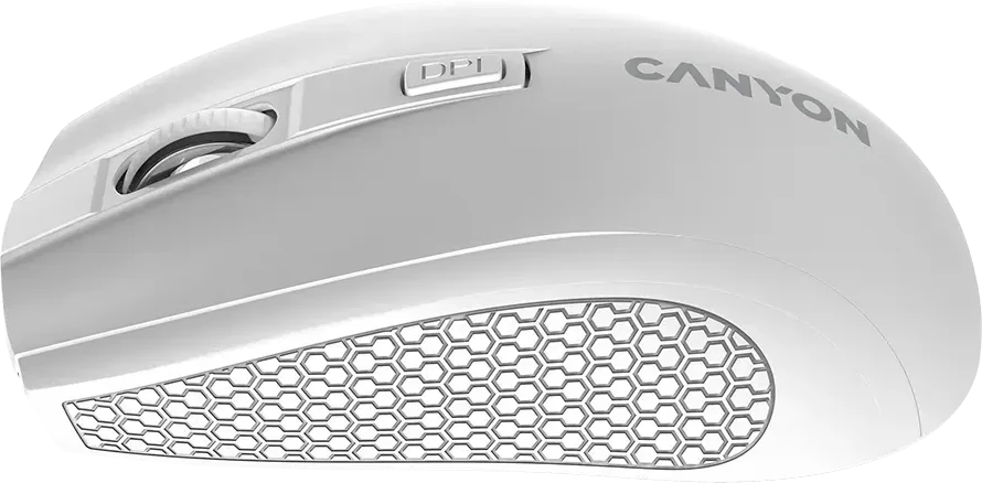 Мышь CANYON MW-7, 2.4GHz, 6 кнопок, DPI 800-1600, белая — 3