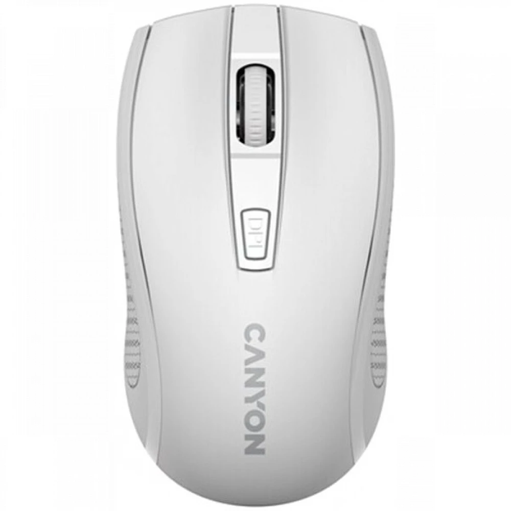 Мышь CANYON MW-7, 2.4GHz, 6 кнопок, DPI 800-1600, белая — 4