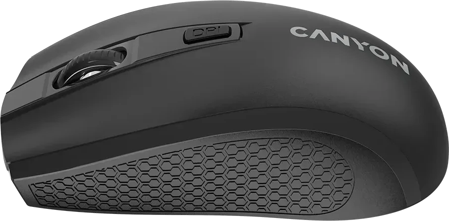 Мышь CANYON MW-7, 2.4GHz, 6 кнопок, DPI 800-1600, черная