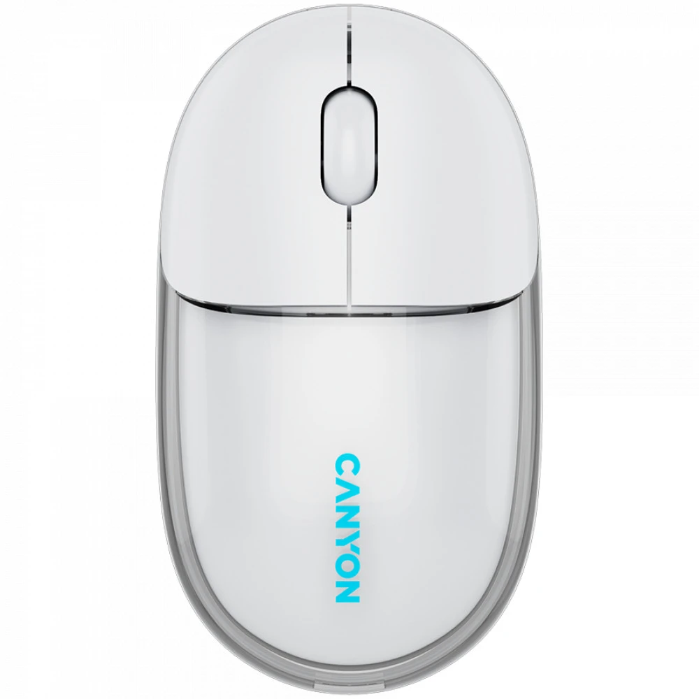Мышь CANYON OnClick 24, BT/Wireless, прозрачно-белая — 3