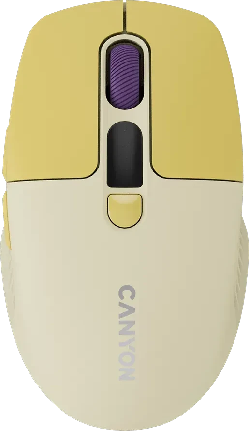 Мышь CANYON MW-26, бесшумная, жёлтая