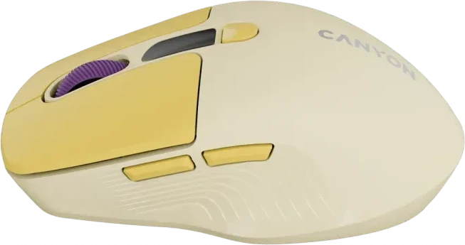 Мышь CANYON MW-26, бесшумная, жёлтая — 2