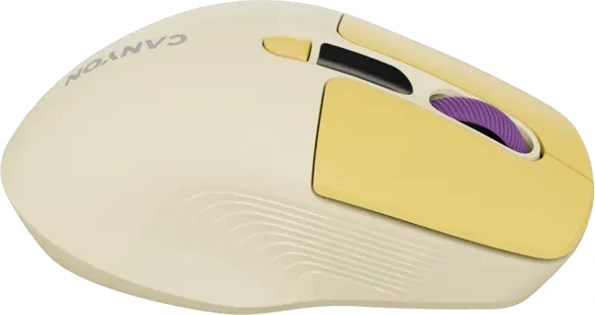 Мышь CANYON MW-26, бесшумная, жёлтая — 3