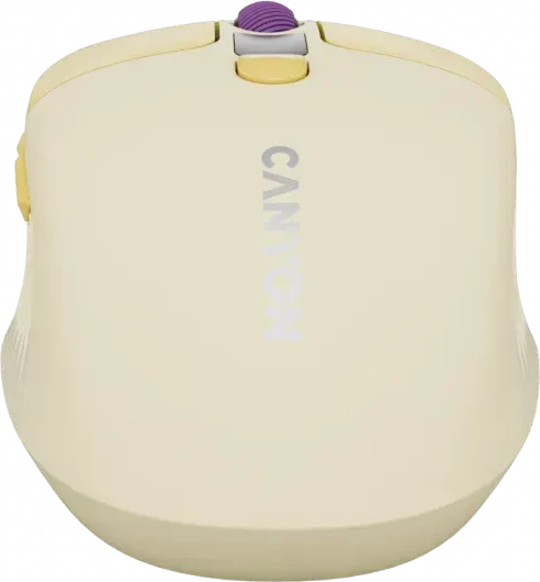 Мышь CANYON MW-26, бесшумная, жёлтая — 4