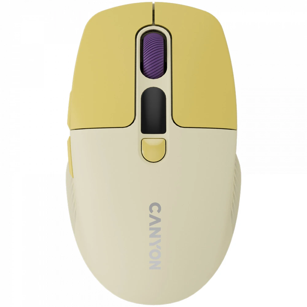 Мышь CANYON MW-26, бесшумная, жёлтая — 5
