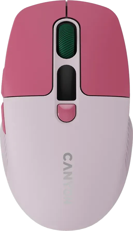 Мышь CANYON MW-26, бесшумная, розовая