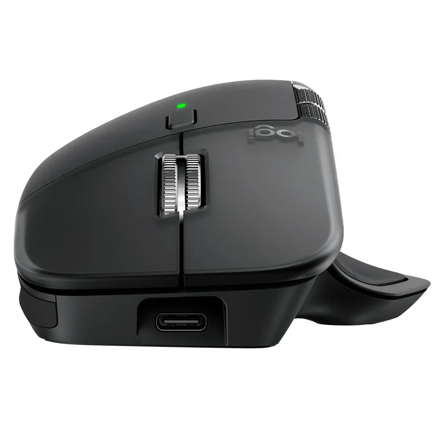 Мышь Logitech MX MASTER 4S, беспроводная, серая — 2