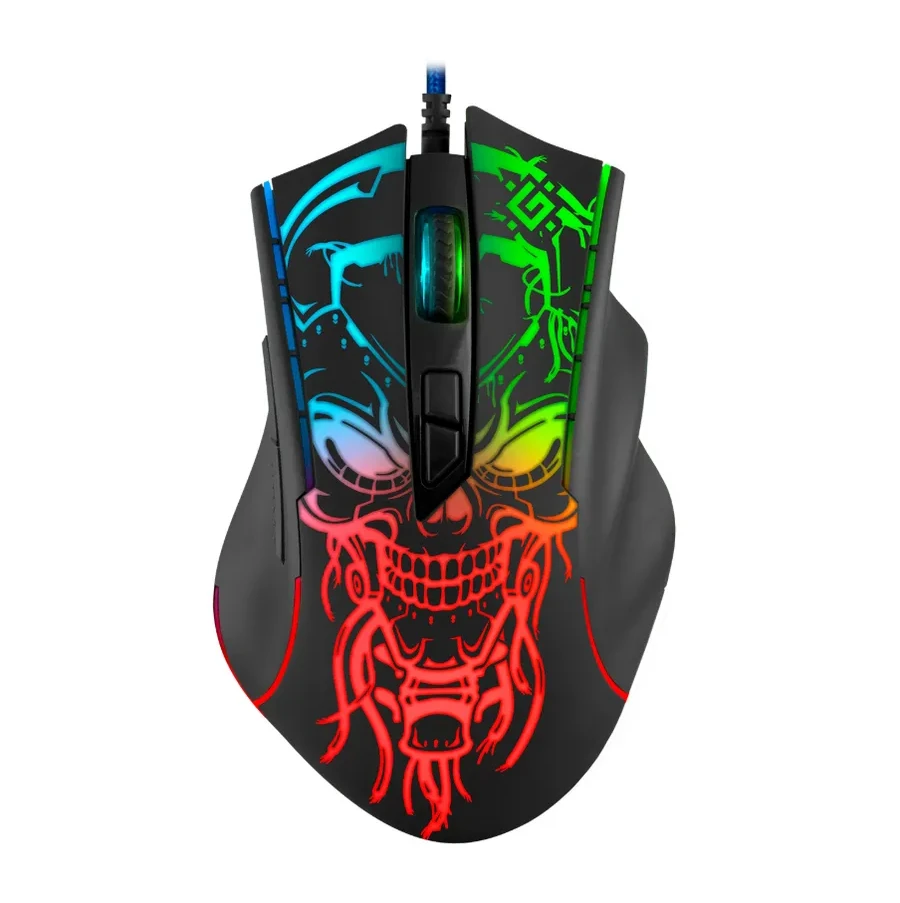Мышь Defender Bulletstorm GM-928, оптическая, 1200-7200 dpi, 6 кнопок, USB