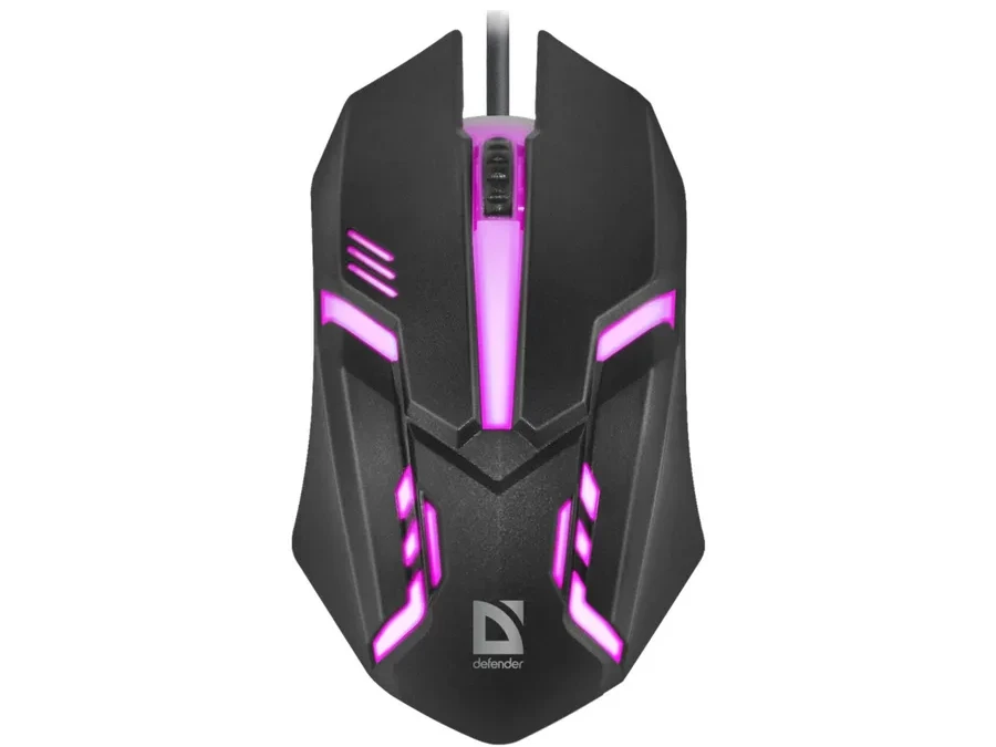 Мышь Defender Cyber MB-560L, проводная, оптическая, 1200 dpi, USB, чёрная