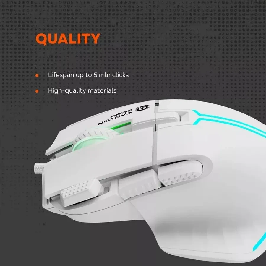 Игровая мышь CANYON Fortnax GM-636 RGB, белая — 4