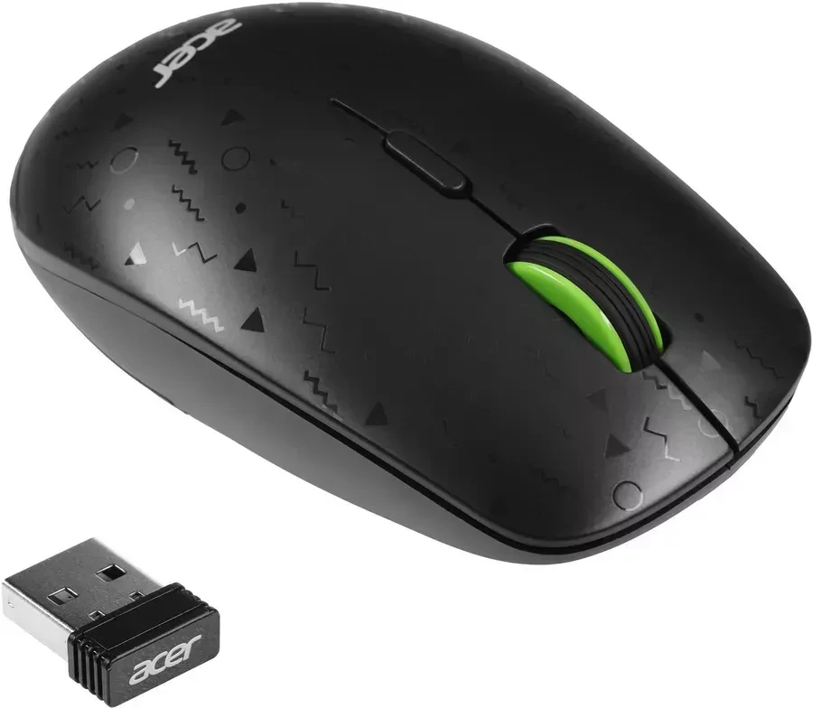 Мышь Acer OMR307, opticheskaya, 1600dpi, беспроводная — 2