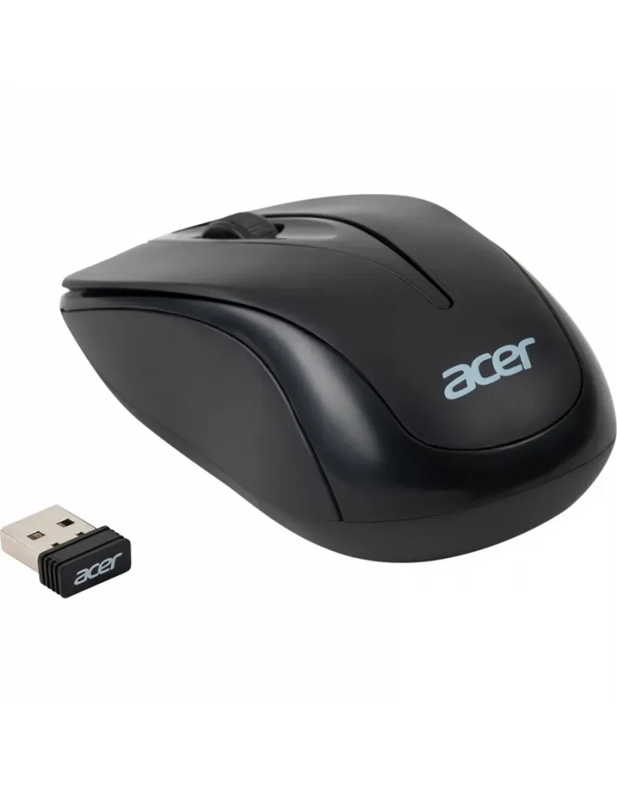Мышь Acer OMR131, беспроводная, 1000dpi, USB, чёрная — 2