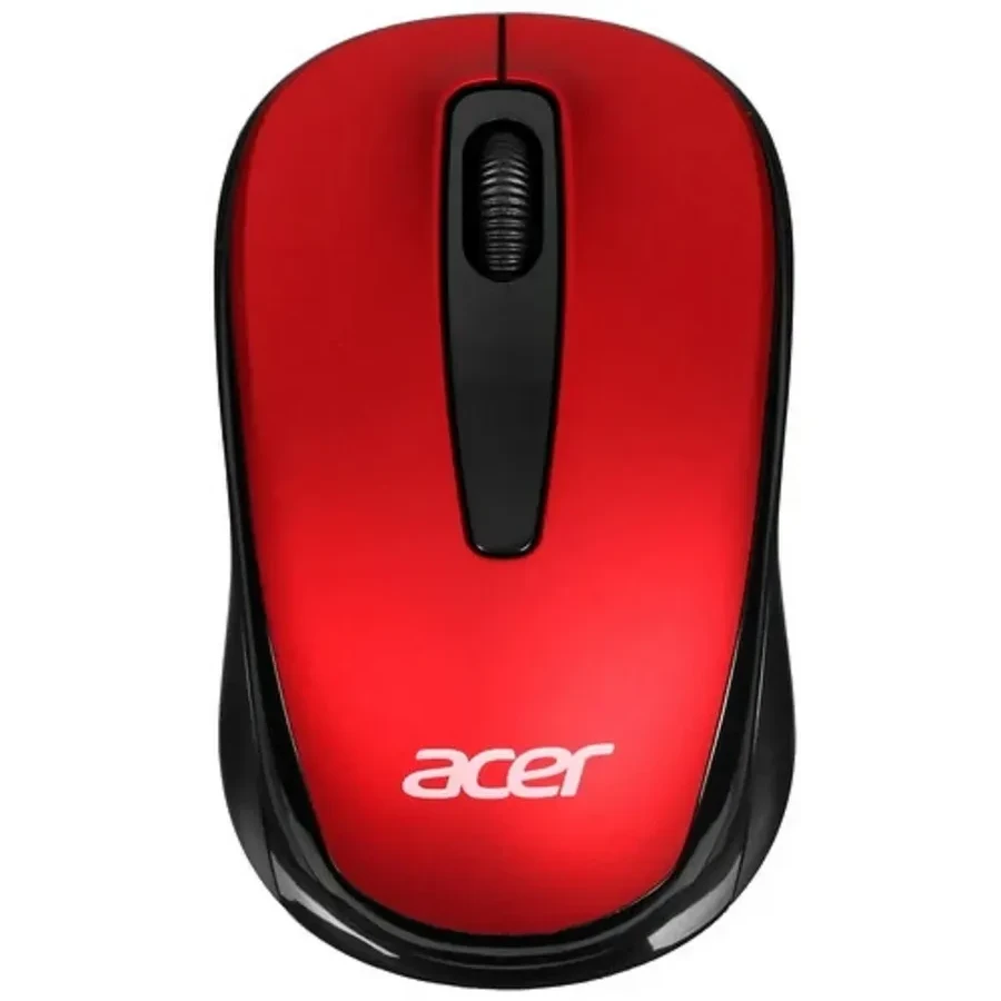 Мышь Acer OMR136, беспроводная, 1000dpi, USB, красная