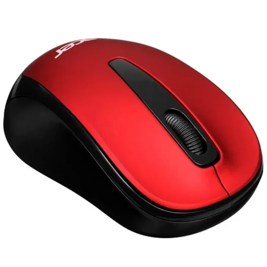 Мышь Acer OMR136, беспроводная, 1000dpi, USB, красная — 2