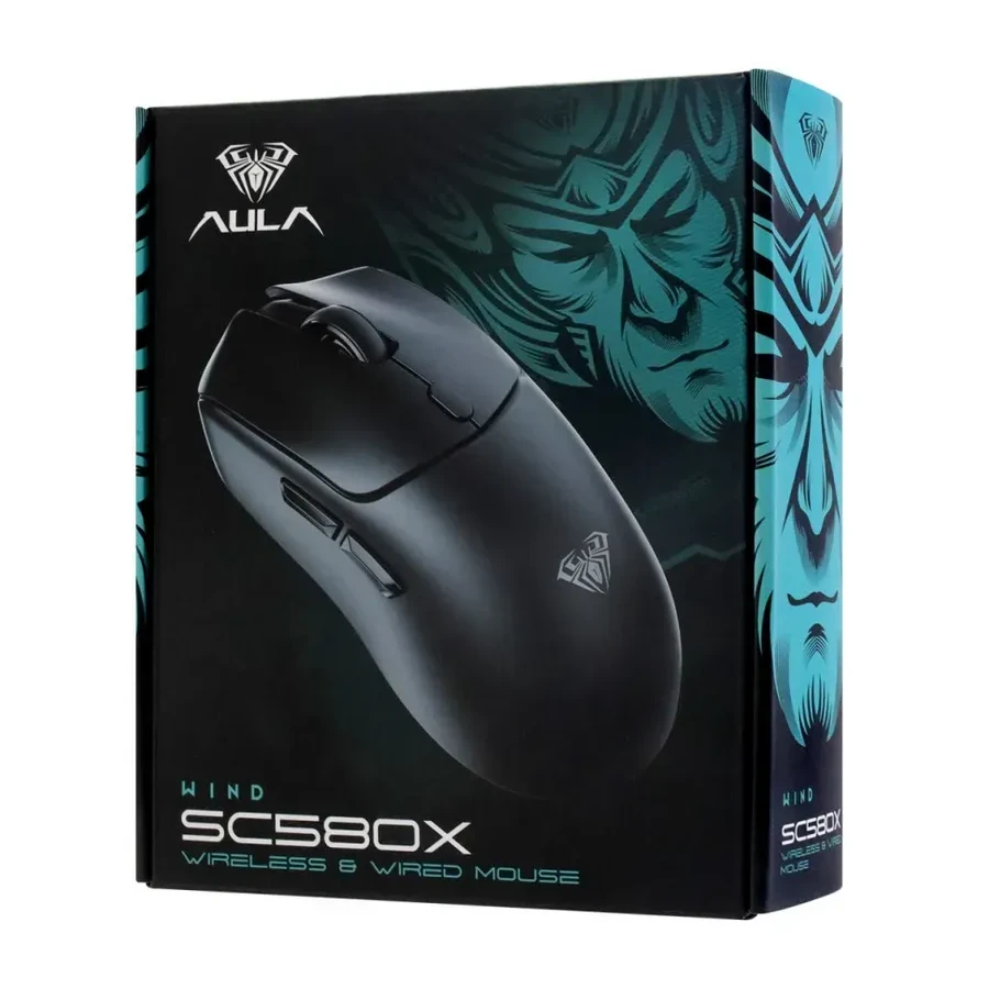 Мышь Aula SC580X, беспроводная, 10000DPI, Type-C, черная — 4