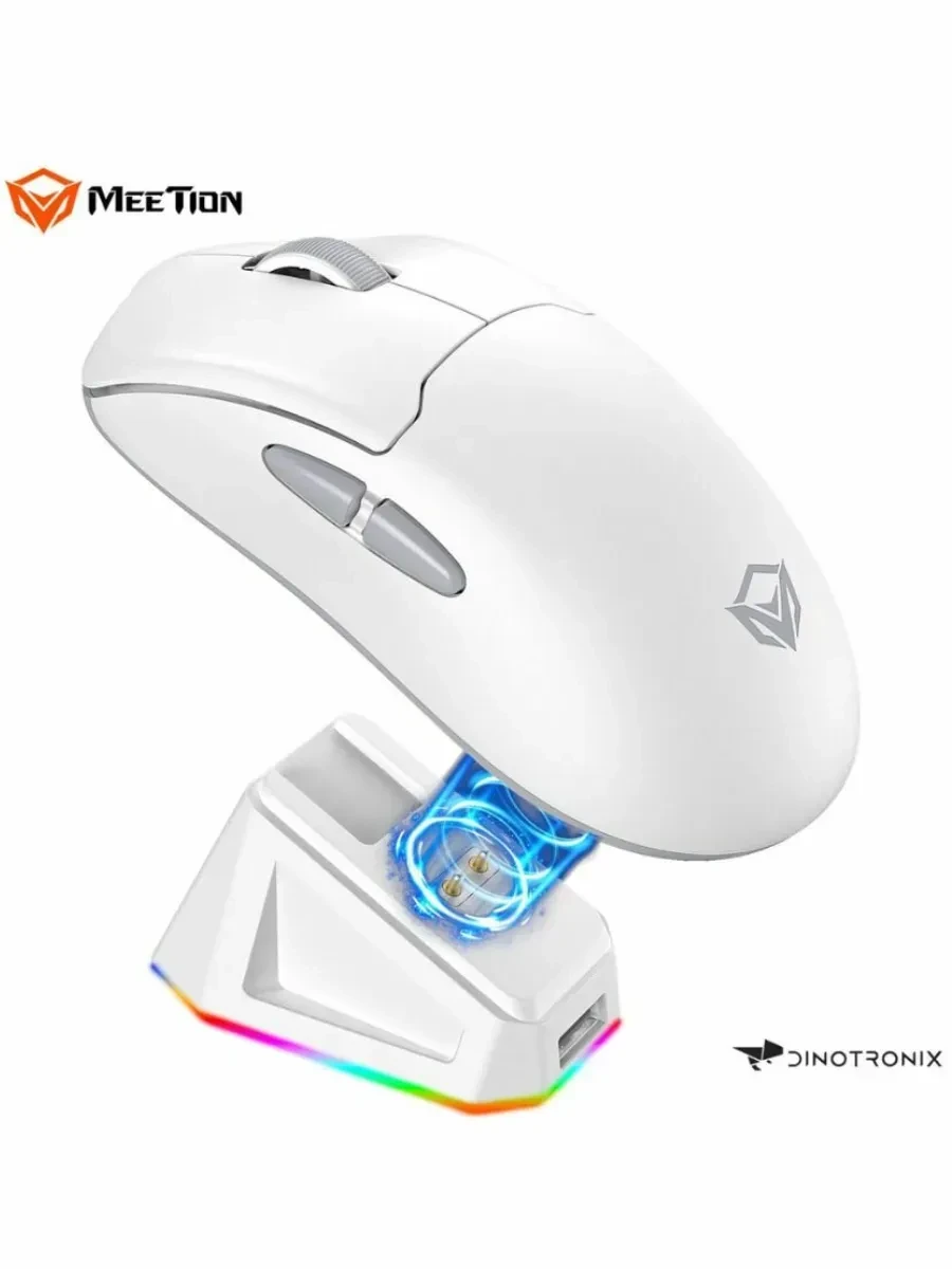Мышь Meetion Air GW39 PAW3395, беспроводная, серая — 2