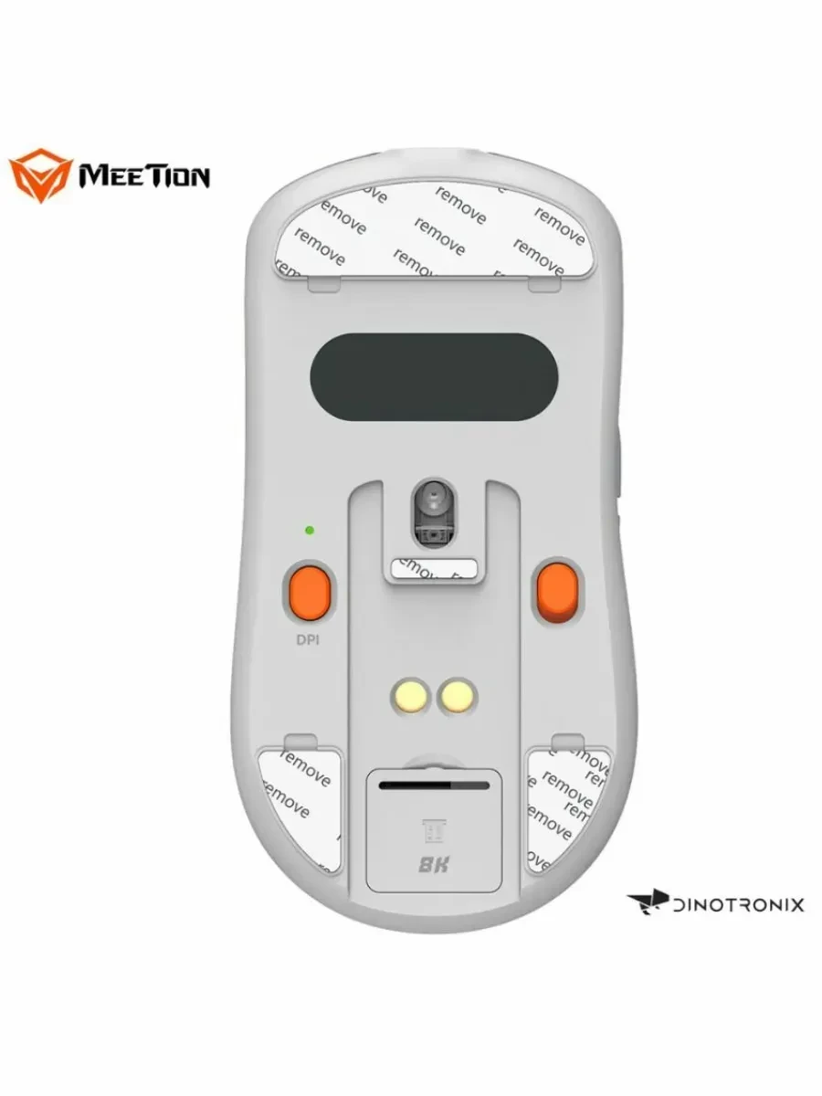 Мышь Meetion Air GW39 PAW3395, беспроводная, серая — 5