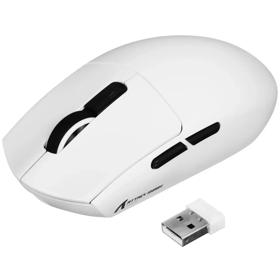Мышь Attack Shark G3, белая, 25000 DPI — 2