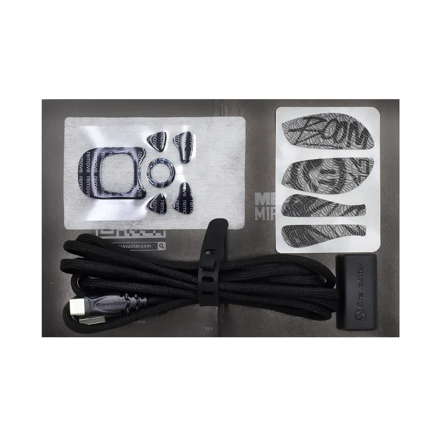 Мышь GravaStar Mercury M1 Pro, Wireless, BT 5.1/2.4GHz, (PAW3395) 26000 dpi, 5 buttons, USB, Gray — 4