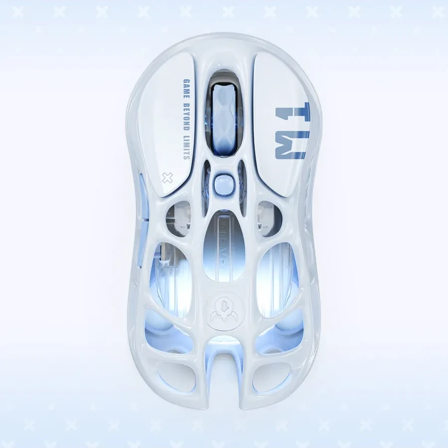 Мышь GravaStar Mercury M1 Pro, Wireless, BT/2.4GHz/cable, (PAW3395) 26000 dpi, 5 buttons,USB,Blue — 3