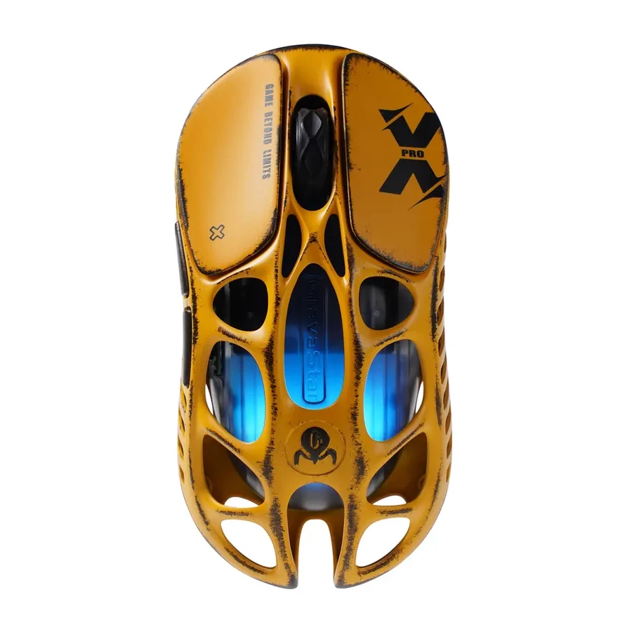 Мышь GravaStar Mercury X Pro 8K, Wireless, BT/2.4GHz/cable, Optical 32000 dpi,5 buttons,USB, Yellow
