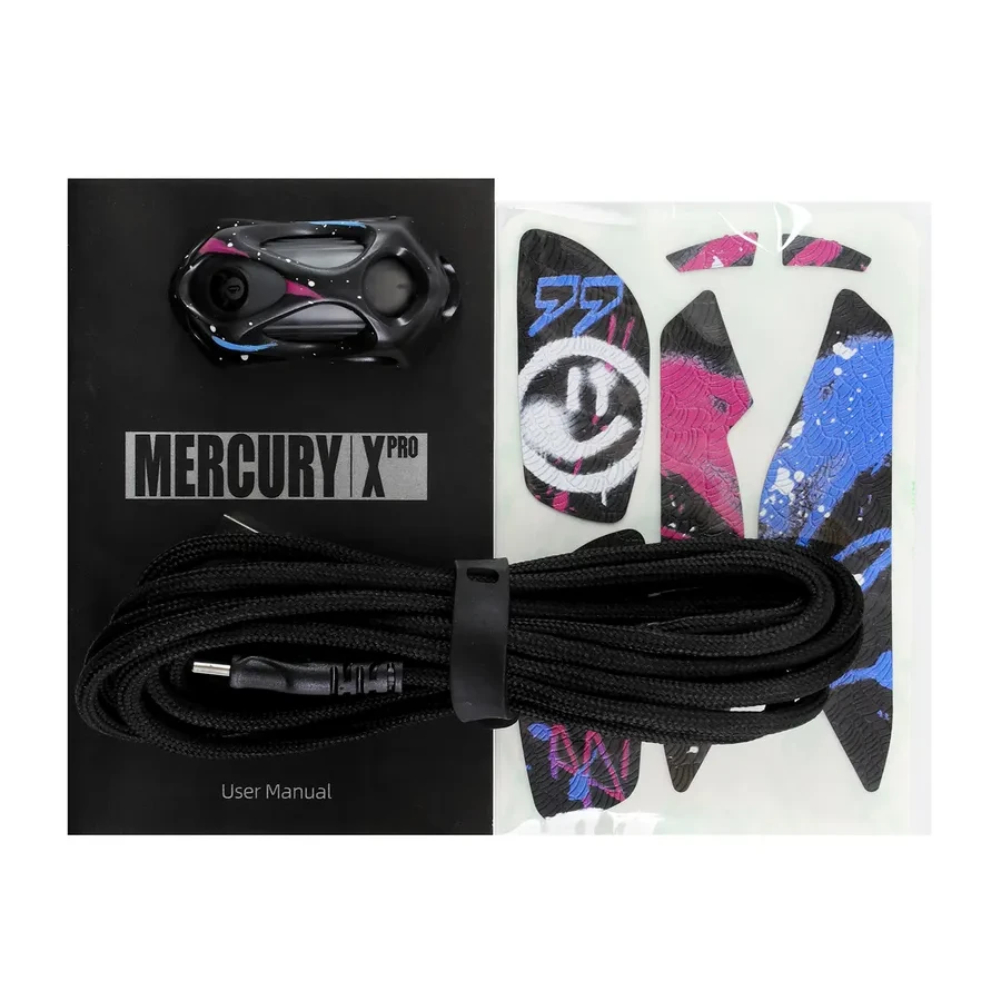 Мышь GravaStar Mercury X Pro, Wireless, BT 5.1/2.4GHz, (PAW 3950) 32000 dpi, 5 buttons, USB, Neon — 4