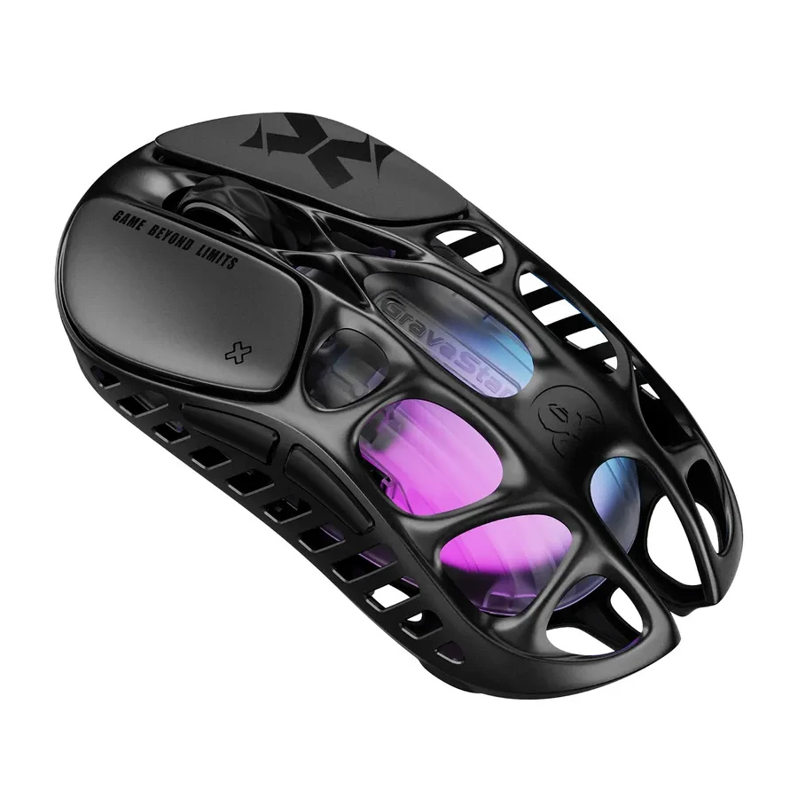 Мышь GravaStar Mercury X, Wireless, BT 5.1/2.4GHz, Optical 32000 dpi, 5 buttons, USB, Galaxy Black — 3