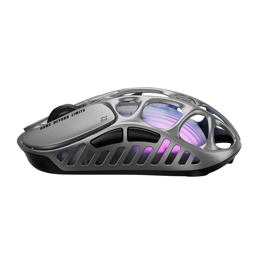 Мышь GravaStar Mercury X, Wireless, BT 5.1/2.4GHz, Optical 32000 dpi, 5 buttons, USB, Grey — 2