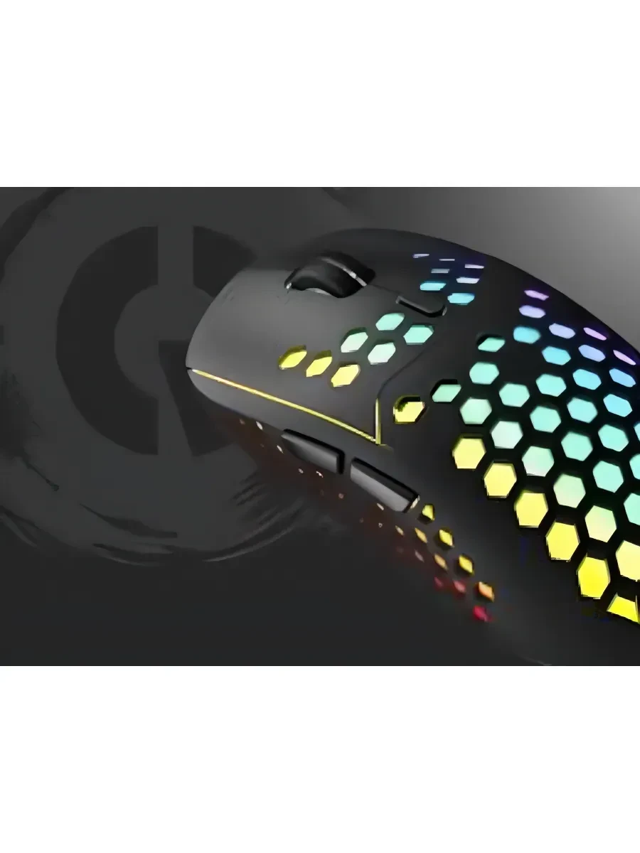 Мышь Canyon 7keys Gaming 2.4G wireless mouse, KA8 sensor, DPI up to 1600, rubber coating on panel, Huano 1million switch, 45cm PVC cable, ABS material. 400mAh battery, size: 125.8*63.7*41mm, weight: 95g, Black — 3