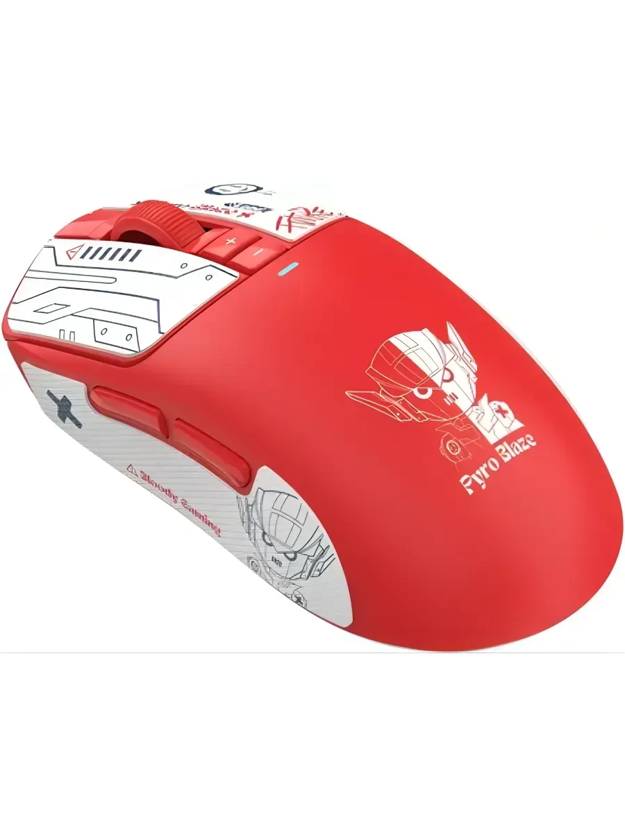 Мышь A4Tech Bloody R72 Pro Pyro Blaze, Red, Wireless, Wired, Gaming, Optical, 26000dpi,300 mAh, USB — 3