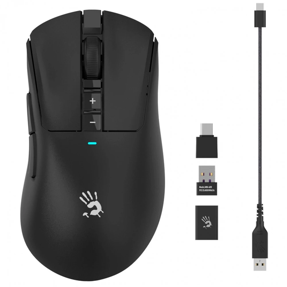 Мышь A4Tech Bloody R73 Ultra, Black, Wireless, Gaming, Optical, 20000dpi, 300 mAh, USB — 3