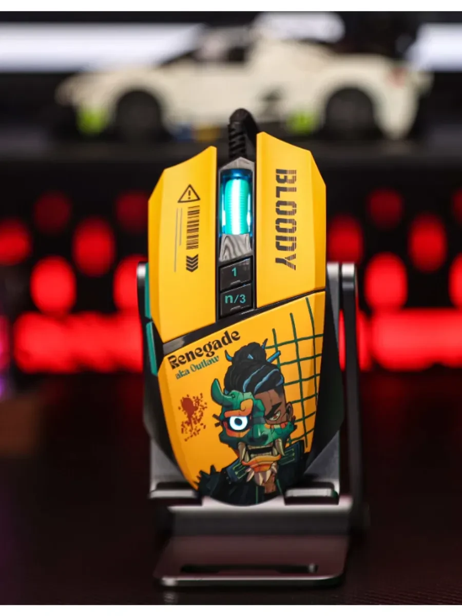 Мышь A4Tech Bloody W63 Max Renegade Yellow Sunset,Wired,Gaming,Optical,12000dpi,RGB backlight, USB — 2