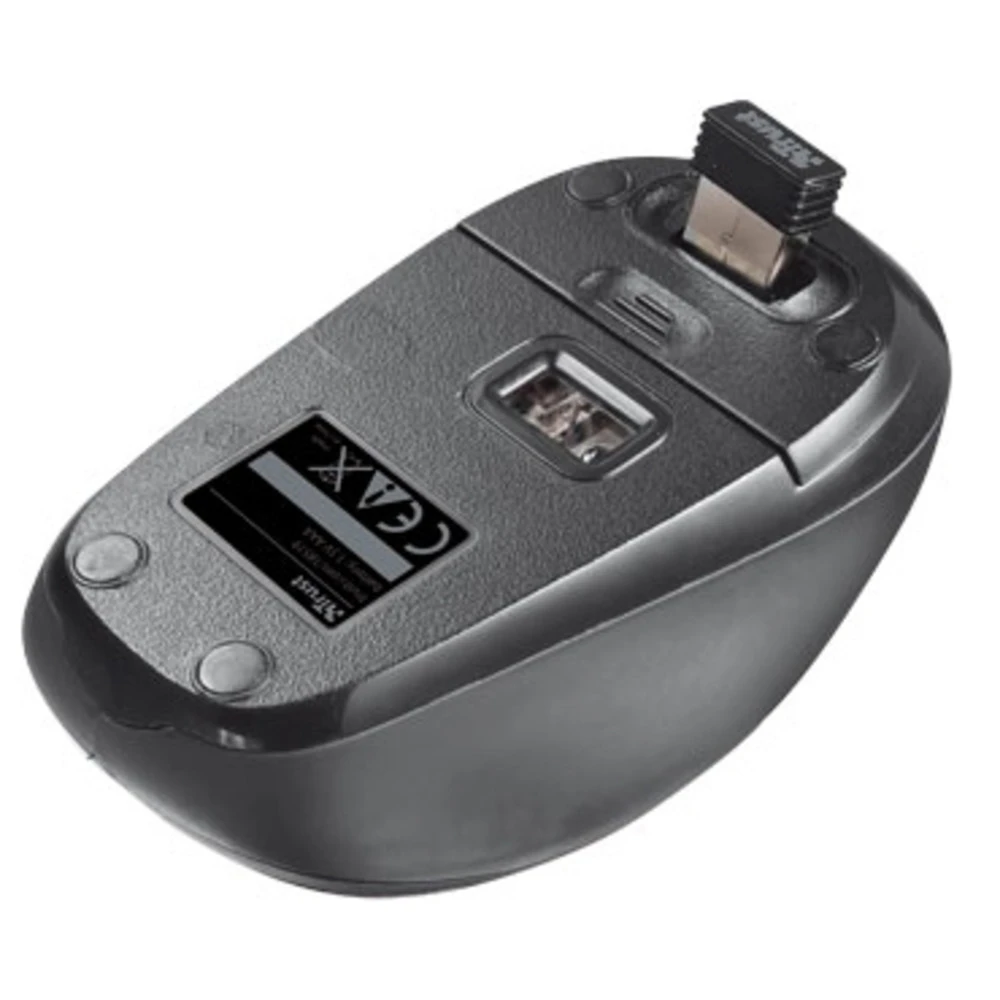 Мышь Trust Yvi Mini беспроводная оптическая 1600 dpi USB черная — 3