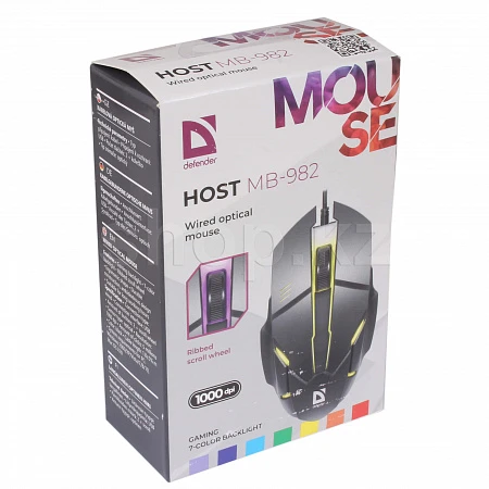 Мышь Defender Host MB-982, Black, USB — 5