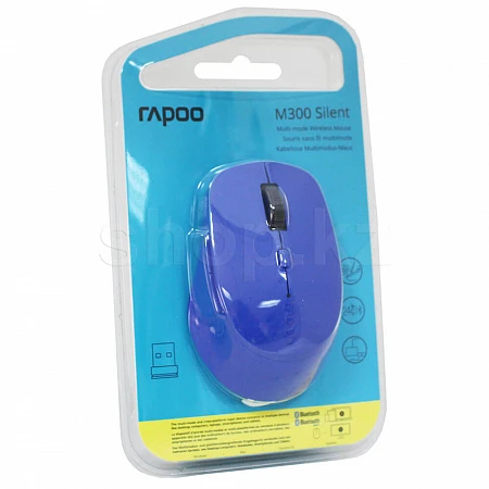 Мышь Rapoo M300 Silent, Blue, USB — 3
