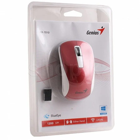 Мышь Genius NX-7010, White-Red, USB — 3
