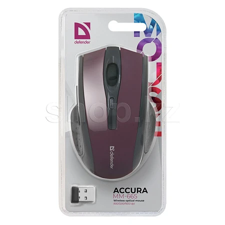 Мышь Defender Accura MM-665, Red, USB