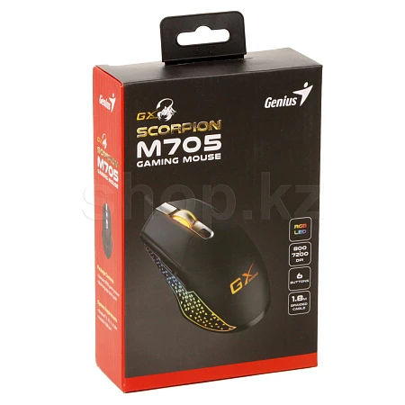 Мышь Genius Scorpion M705, Black, USB — 5
