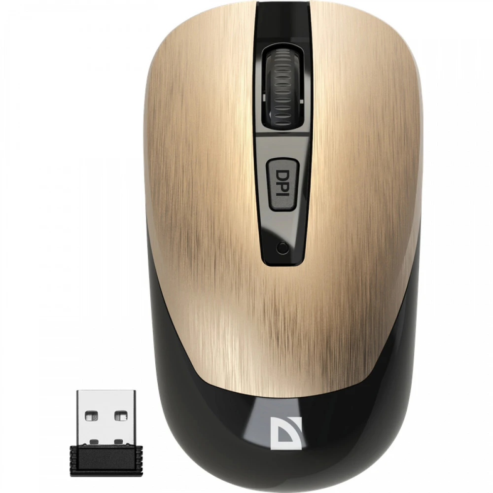Мышь Defender Wave MM-995, Gold, USB — 4