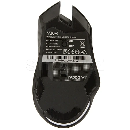 Мышь Rapoo V30W, Black, USB — 5