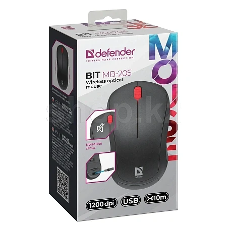 Мышь Defender Bit MB-205, Black, USB — 4