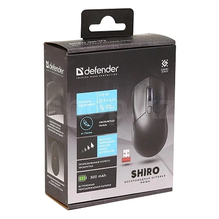 Мышь Defender Shiro GM-172, Black, USB — 5