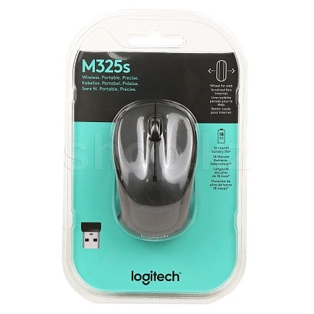 Мышь Logitech M325S, Dark Silver, USB — 2