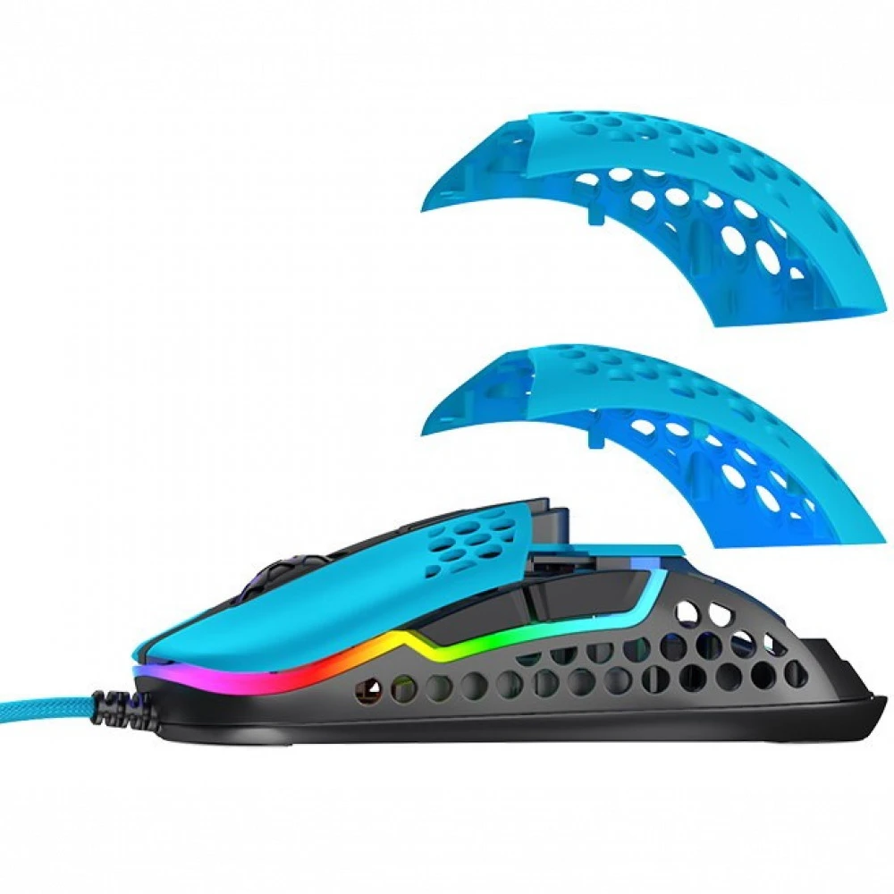 Мышь Xtrfy M42 RGB, Miami Blue, Wired, Gaming, Optical, 16000dpi, RGB backlight, USB		м — 5