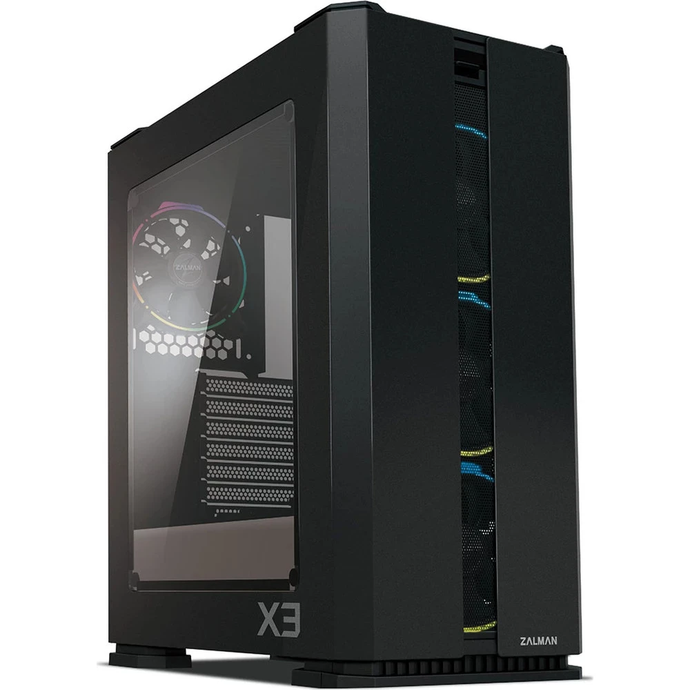 Корпус Zalman X3, Midi Tower, ATX, Black, 2x3.5"/2x2.5", 2xUSB, 2xUSB3.0, RGB