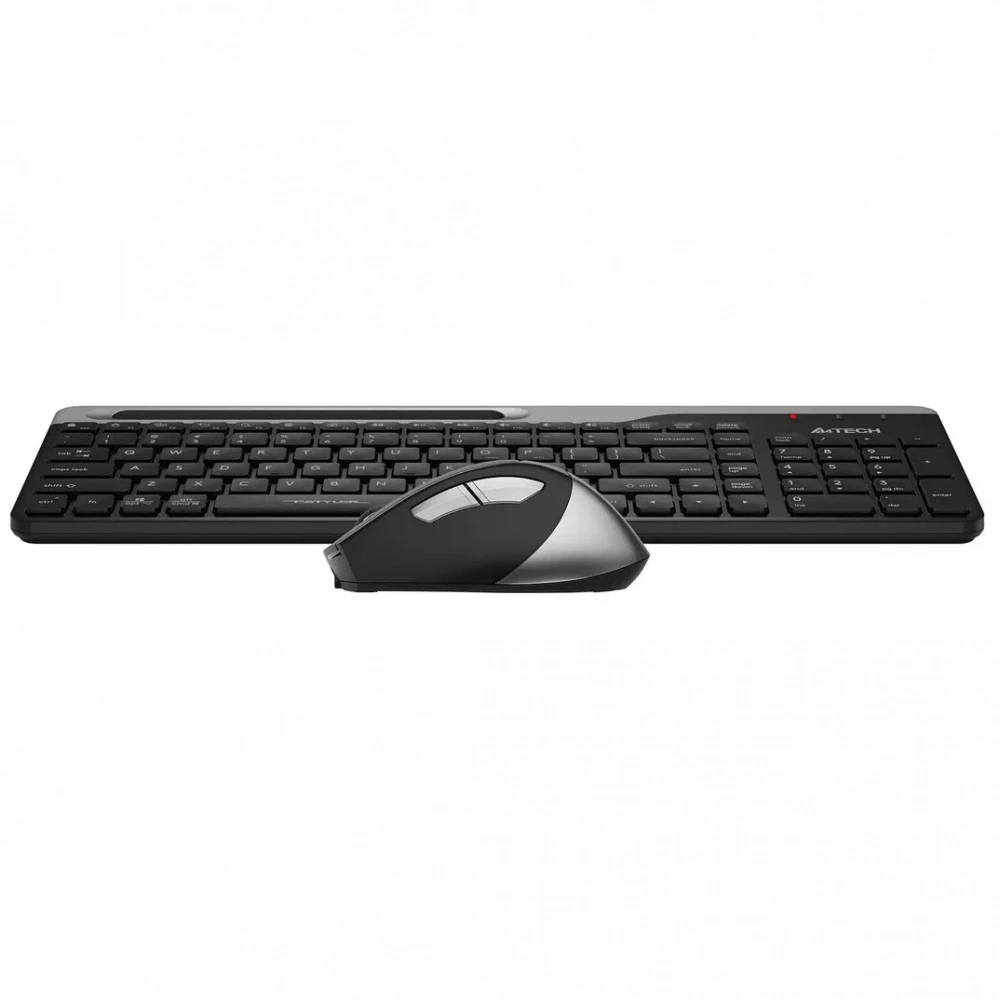 Клавиатура A4Tech Fstyler FB2535C, Smoky Grey + мышь, Wireless, Multimedia, 1xAA, BT, USB — 2